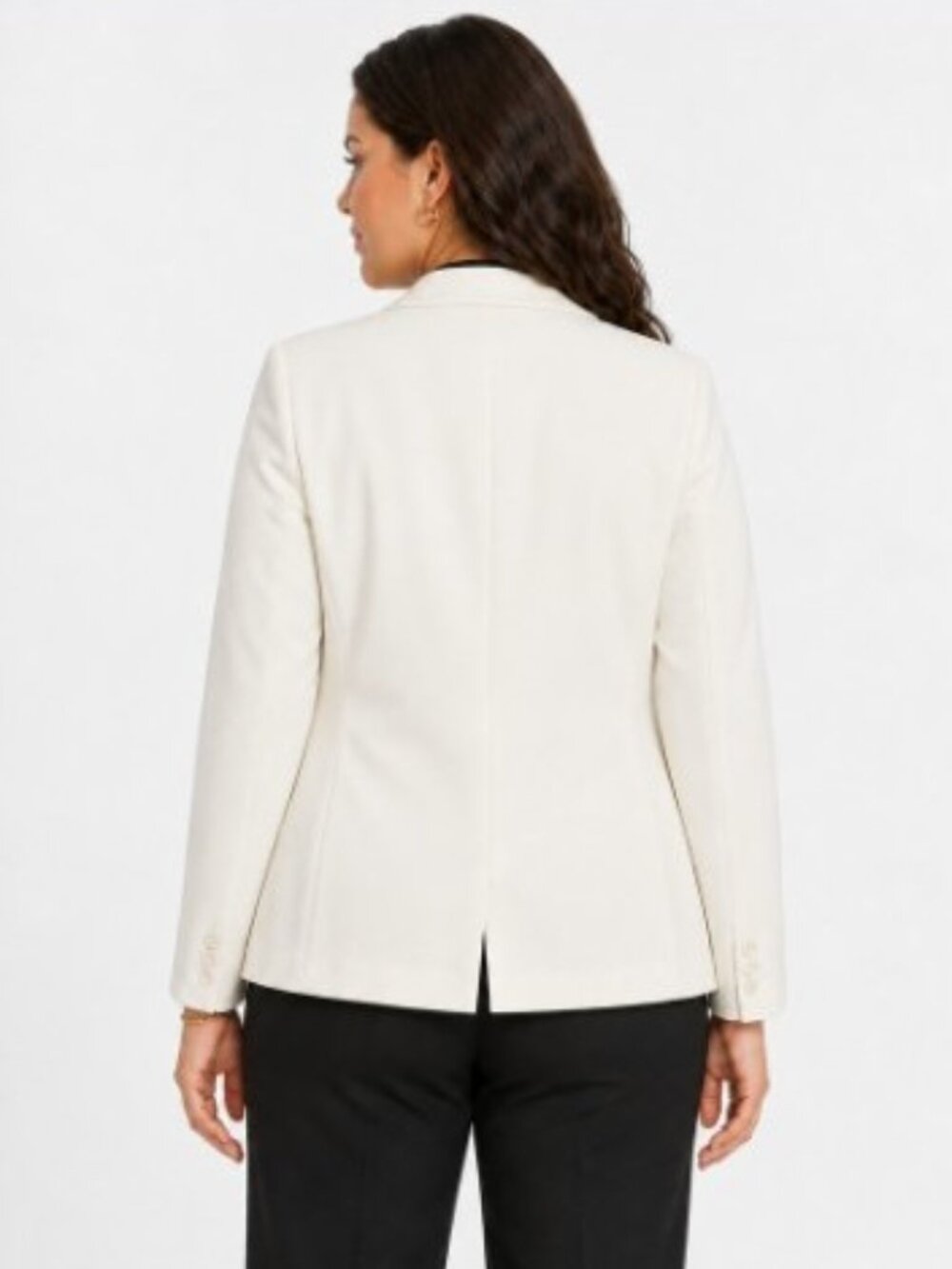 ON 34th Cream Ponte Blazer - One Button - 1X - NWT - Picture 7 of 12